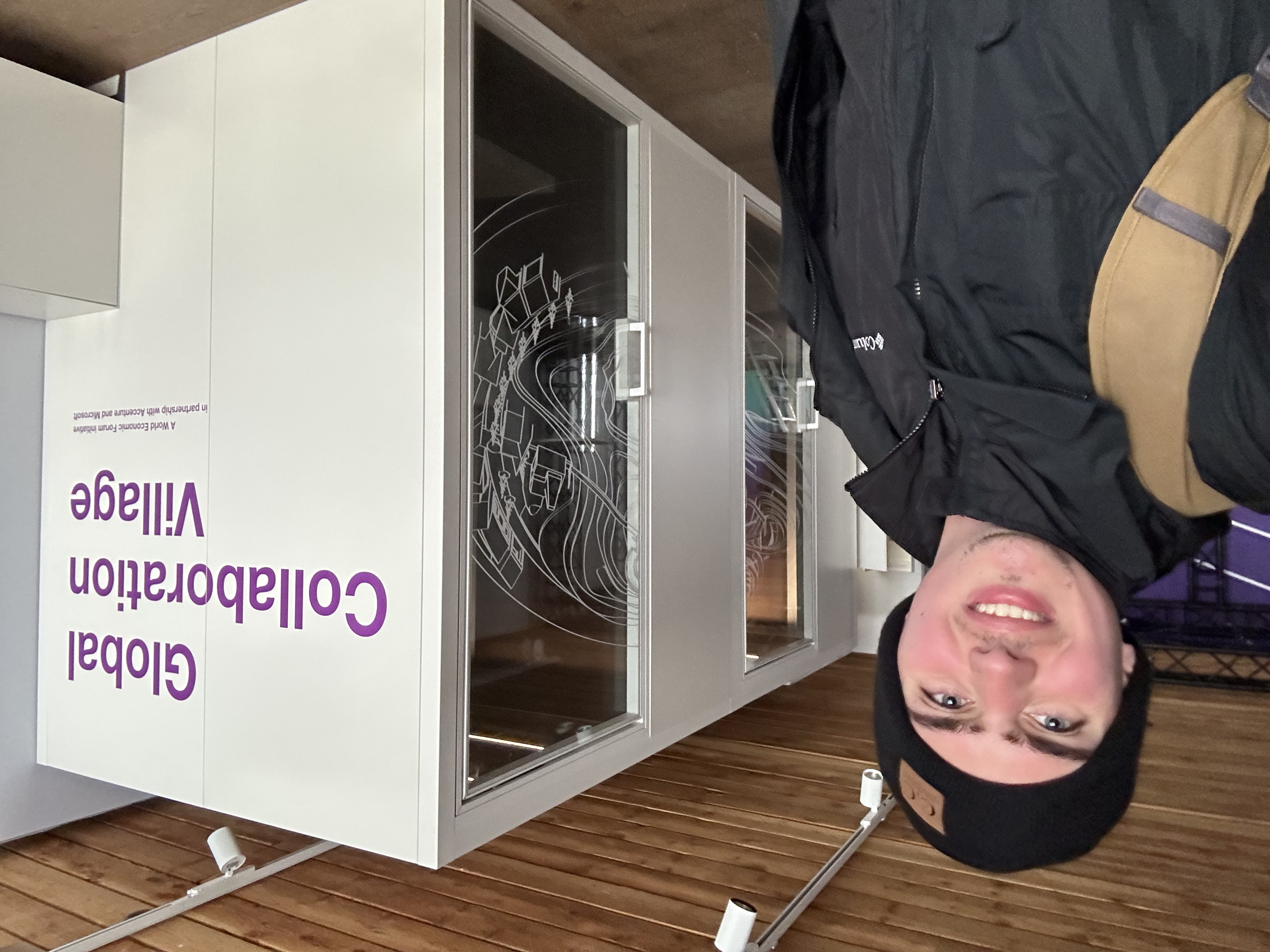 At the GCV pavilion in Davos