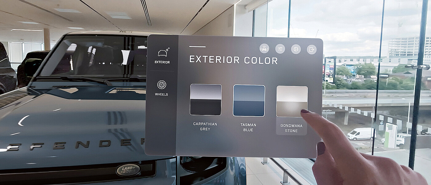 Stratus spatial product configurator — vehicle in immersive environment